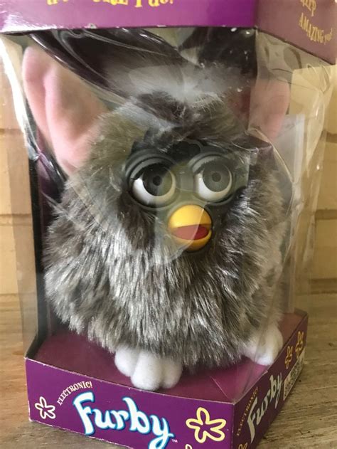 Vintage Furby Electronic Furby New In Box 1998 Gray With Etsy Furby
