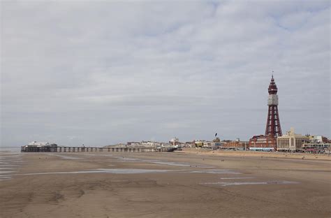 Blackpool Tower At Low Tide Photograph By Laura Tucker Pixels
