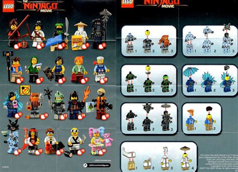 Brickfinder Lego Ninjago Movie Collectible Minifigure Series Insert