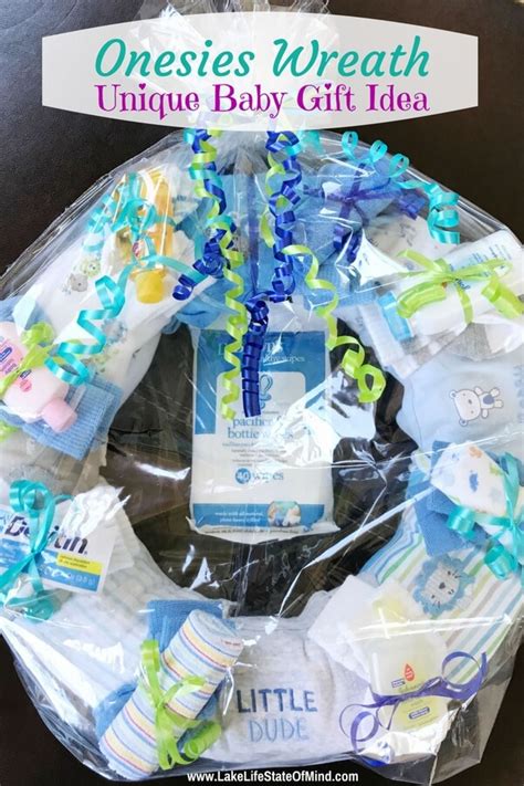 A baby shower is an event where you need to gift the necessary items to the expecting mother as well as soon to be born baby. Onesies Wreath | A Unique Baby Shower Gift Idea