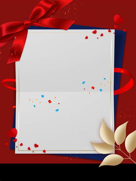 red bow annual meeting invitation background board leaves gold red