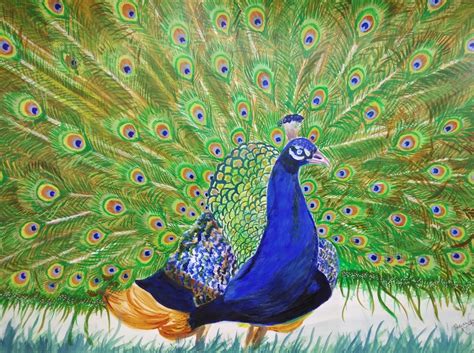 Peacock madhubani painting mithila painting indian folk art. Buy the dancing peacock Handmade Painting by PRIYANKA ...