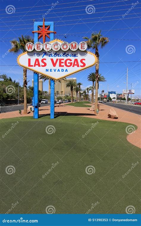 Welcome To Fabulous Las Vegas Sign Nevada Editorial Stock Photo