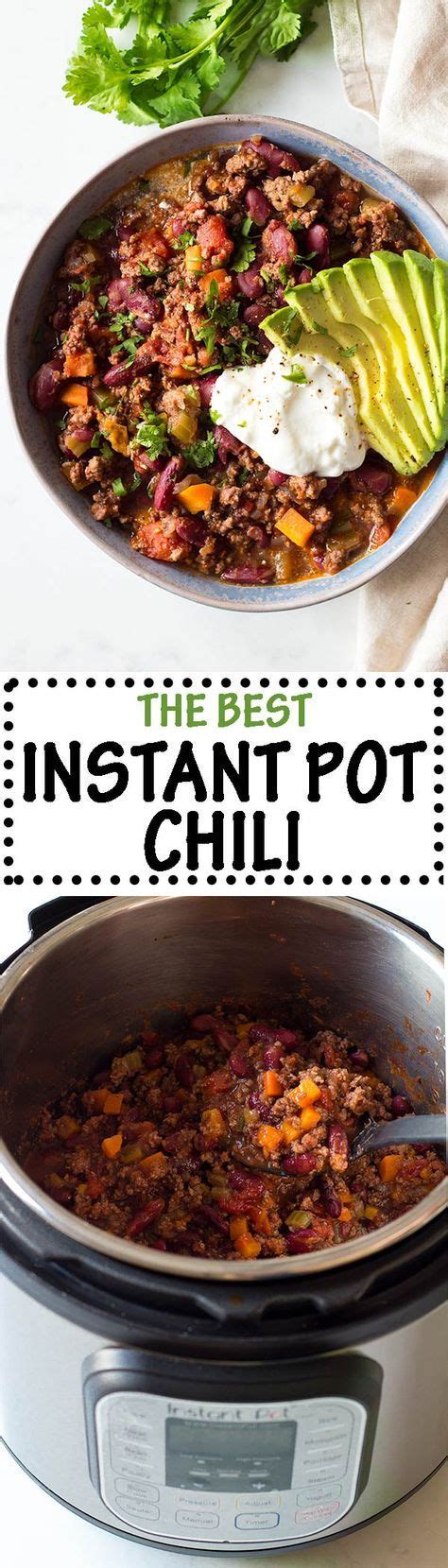 Instant pot chili with some corn bread is a family favorite meal. Delicious Instant Pot Chili | Recipe | Pressure cooker ...