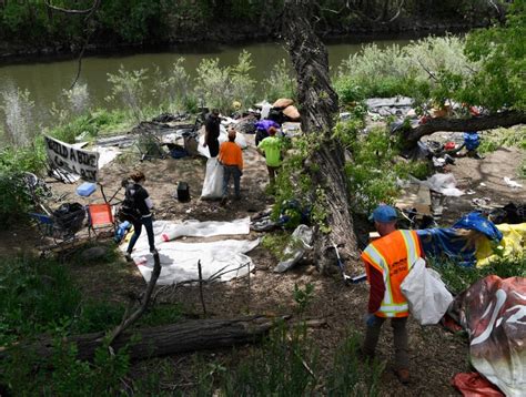 englewood homeless camp along platte river to be cleared