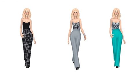 Jumpsuits By Annabellee25 Sims 4 Female Clothes