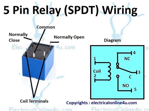 pin relay wiring diagram   relay