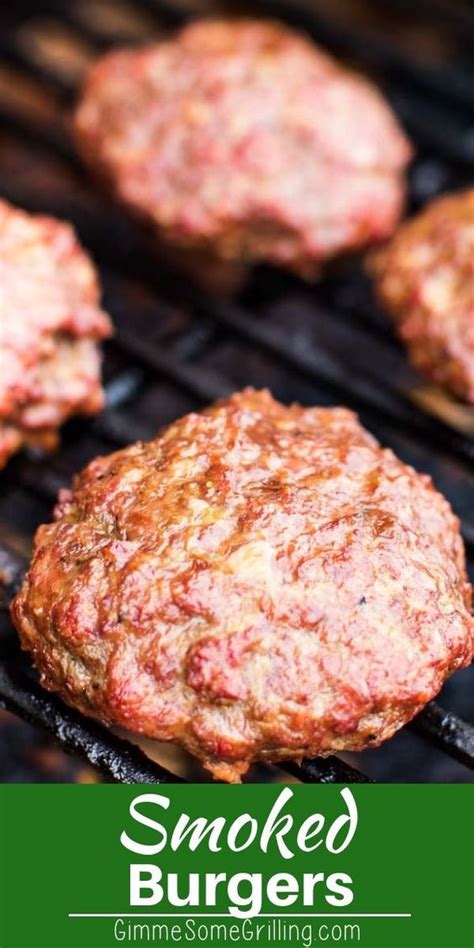 An egg and some fresh breadcrumbs supplement the ground beef mixture, but if you prefer all meat burgers, skip the egg. We love this easy Smoked Burgers recipe on our Traeger! Only a few ingredients and this hambur ...