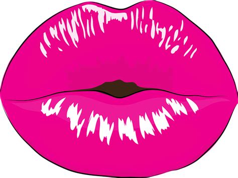 Free Image On Pixabay Mouth Makeup Kiss Pink Lips Illustration