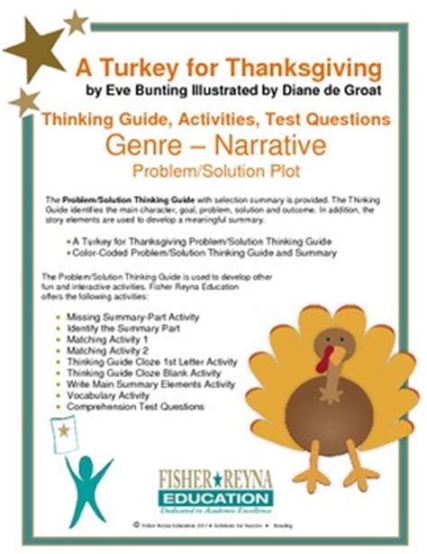 *free* shipping on qualifying offers. A Turkey for Thanksgiving by Eve Bunting Activities and ...