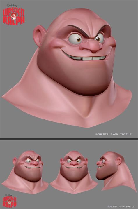 Wreck It Ralph Character Design Male Zbrush Character Cartoon Design