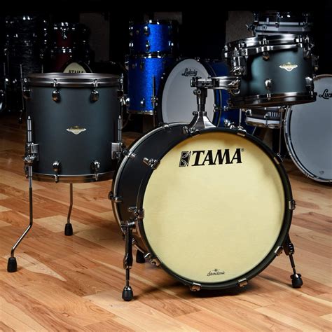 Tama Starclassic 121420 3pc Maple Drum Kit Satin Aztec Gold Metalli