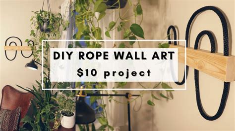 Diy Rope Wall Decor 10 Project With Scrap Wood Youtube
