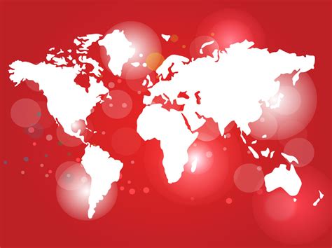 Red World Map