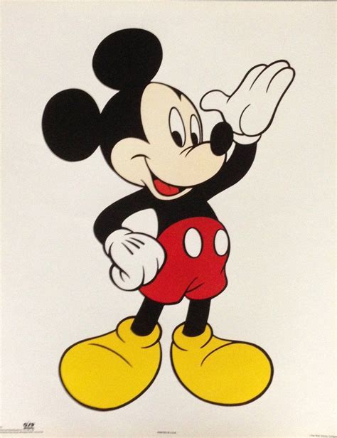 Walt Disney Mickey Mouse Art Poster Print 16x20