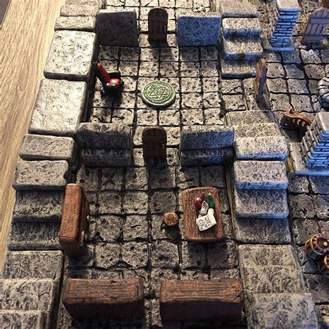 A Game Board That Is Made Out Of Stone Blocks