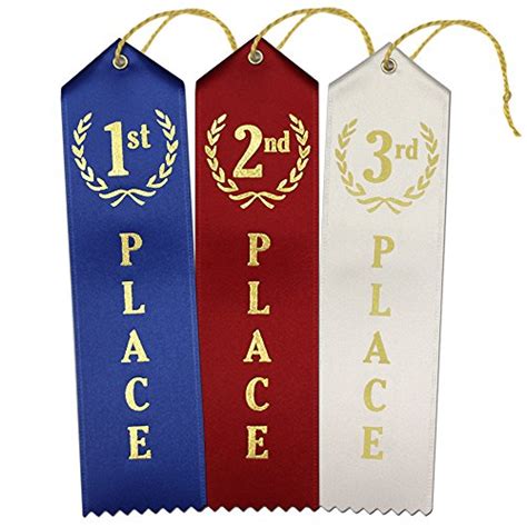 1st 2nd 3rd Place Premium Award Ribbons 75 Count Value