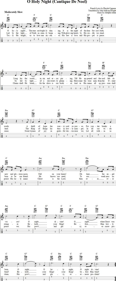 O Holy Night Mandolin Tab @jenjenna01 | Ukulele songs ...