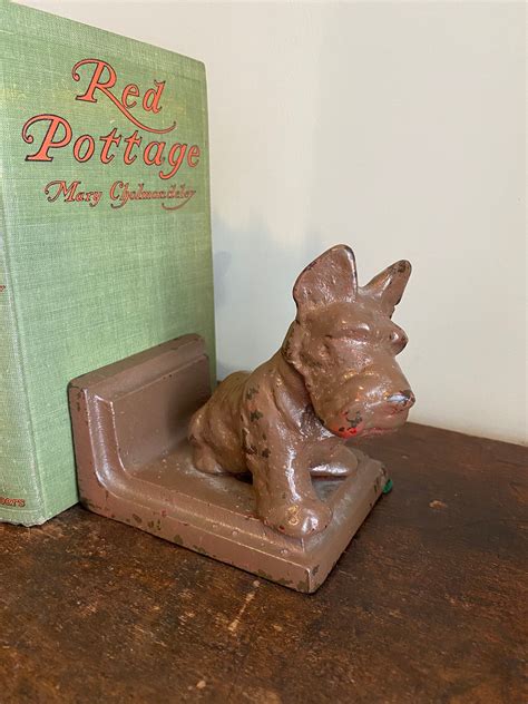 Antique Adorable Dog Puppy Bookends 1920s Scottie Westie Etsy