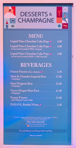 Desserts And Champagne Booth Menu And Review 2020 Taste Of Epcot Food And Wine Festival Disney