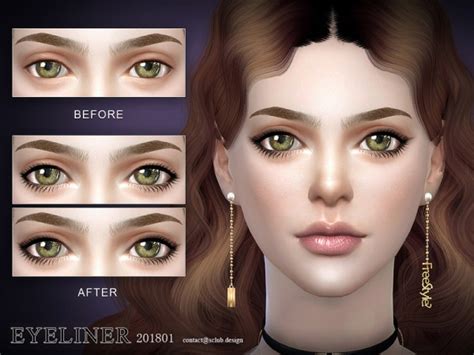 The Sims Resource Eyeliner 201801 By S Club • Sims 4 Downloads