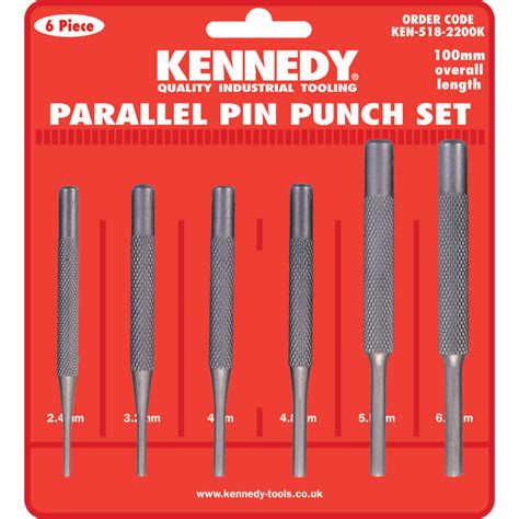 Kennedy Steel Punch Set Point 48mm4mm55mm64mm 100mm 5182200k