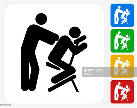 Massage Icon Flat Graphic Design High Res Vector Graphic Getty Images
