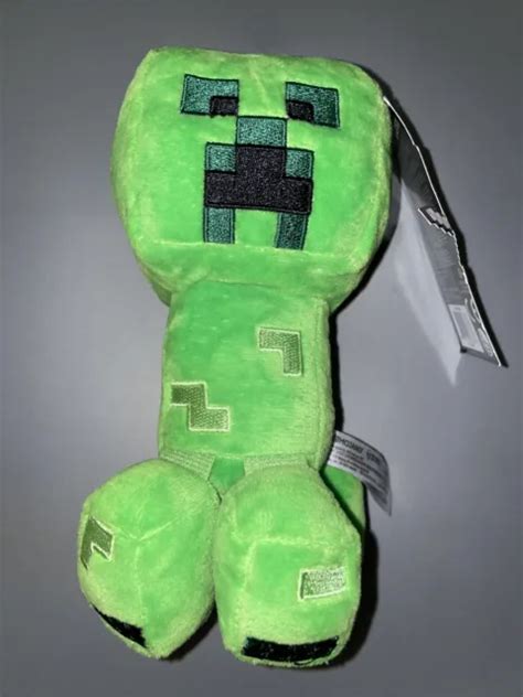 Jinx Minecraft Happy Explorer Creeper Plush Stuffed Toy Green 7 New
