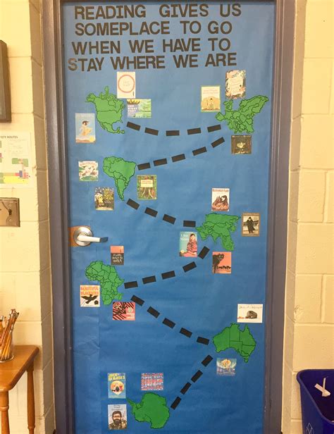 Classroom Door Decorations That Promote Reading Next Door