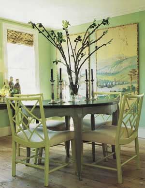 Painted ladder back solid wood dining chair jonathan charles fine furniture frame color: The Green Room Interiors Chattanooga, TN Interior ...