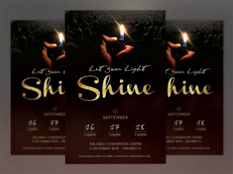 This business flyer definitely meets those requirements. Shine Church Flyer Poster Photoshop ~ Flyer Templates ...