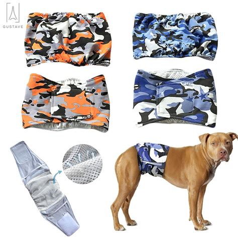 Gustavedesign Pets Male Dog Belly Manner Band Wraps Nappies Washable