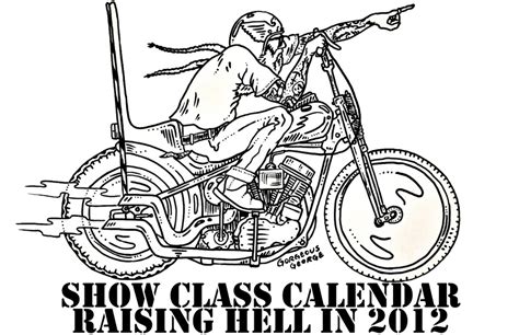 Born Free Motorcycle Show Show Class Magazine Calender