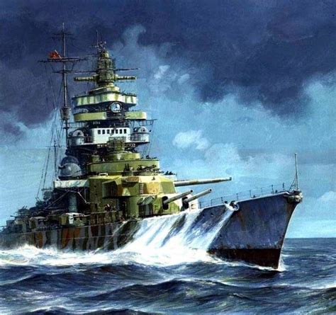 Kriegsmarines Bismarck Class Battleships Bismarck And Tirpitz