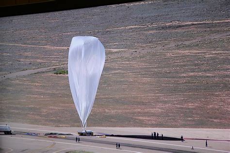 Helium Balloon Created For Supersonic Jump Is 55 Stories High Largest