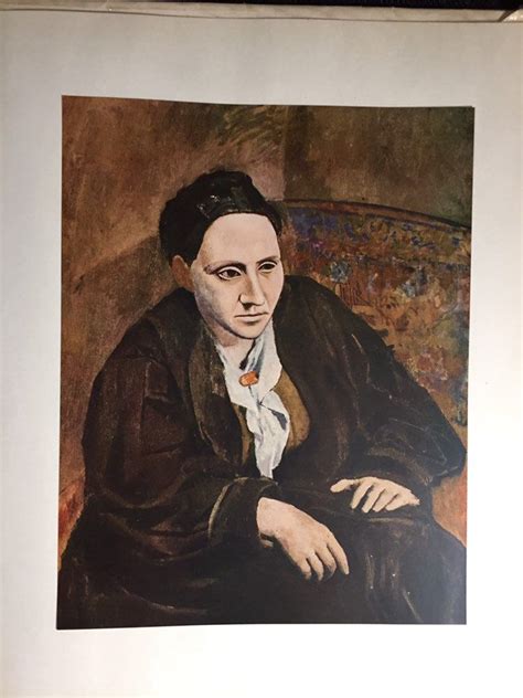Vintage Picasso Print Gertrude Stein Vintage Etsy Picasso Blue