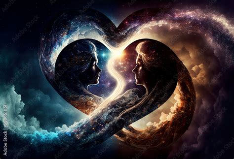 Twin Souls In Awe And Love Twin Flames Loving Souls Soulmates Through Time And Space
