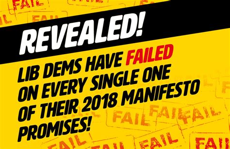 Revealed The Lib Dems Have Failed On Every Single Manifesto Pledge