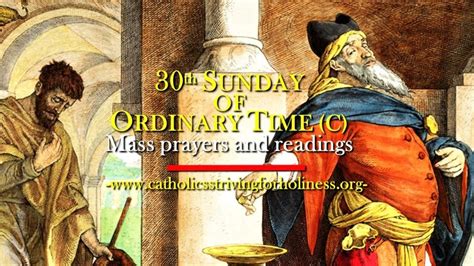 30th Sunday In Ordinary Time C Mass Prayers And Readings Catholics