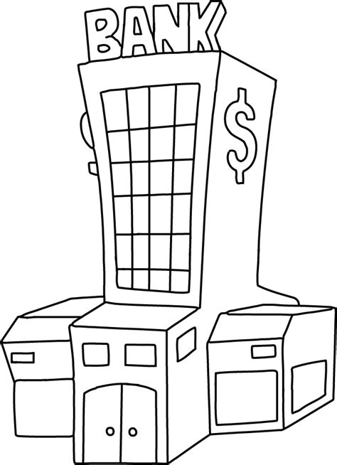 ️bank Coloring Pages Free Download