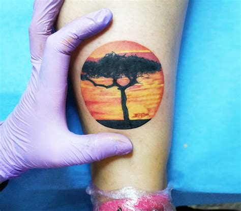 Africa Sunset Tattoo By Andrea Morales Photo 17674