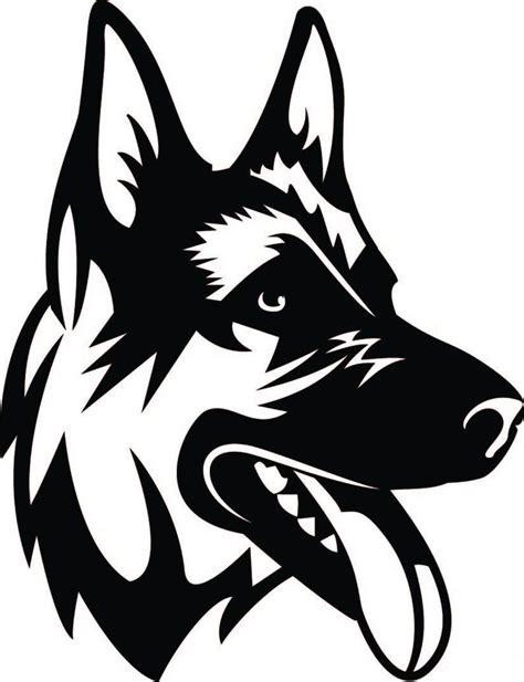The Loyal German Shepherd Decal Sticker Dog Sticker By Etsy Dog
