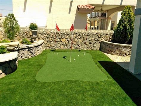 You don't necessarily need a large backyard for this, since putting greens can have different dimensions. Synthetic Grass Cost Mead Valley, California Putting Green ...