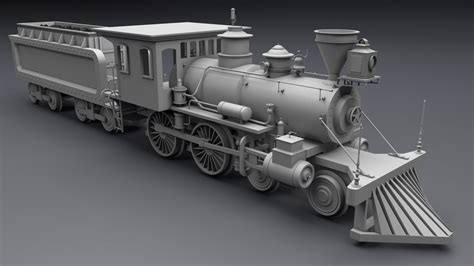 Old Steam Locomotive 3d Models In Train 3dexport