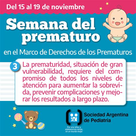 Sociedad Argentina De Pediatr A Noticias Semana Del Prematuro