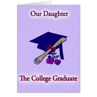 Check spelling or type a new query. Daughter College Graduation Cards | Zazzle