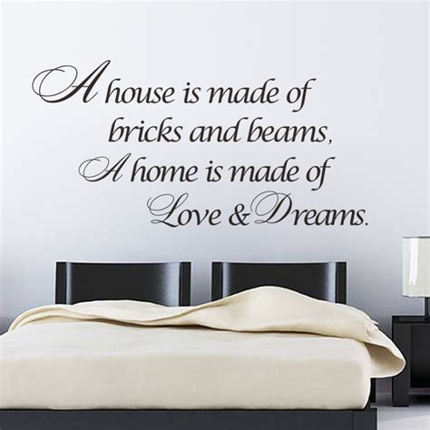 Shop with afterpay on eligible items. A home is made of Love Dreams quotes Wall Sticker Bedroom ...