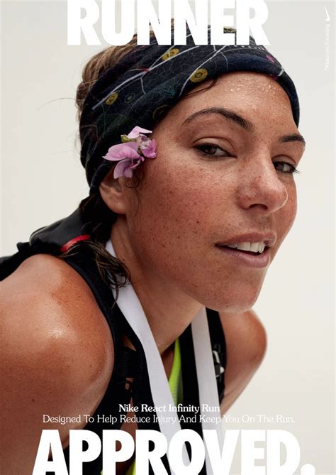 A Woman With A Flower In Her Hair On The Cover Of Runner Magazine