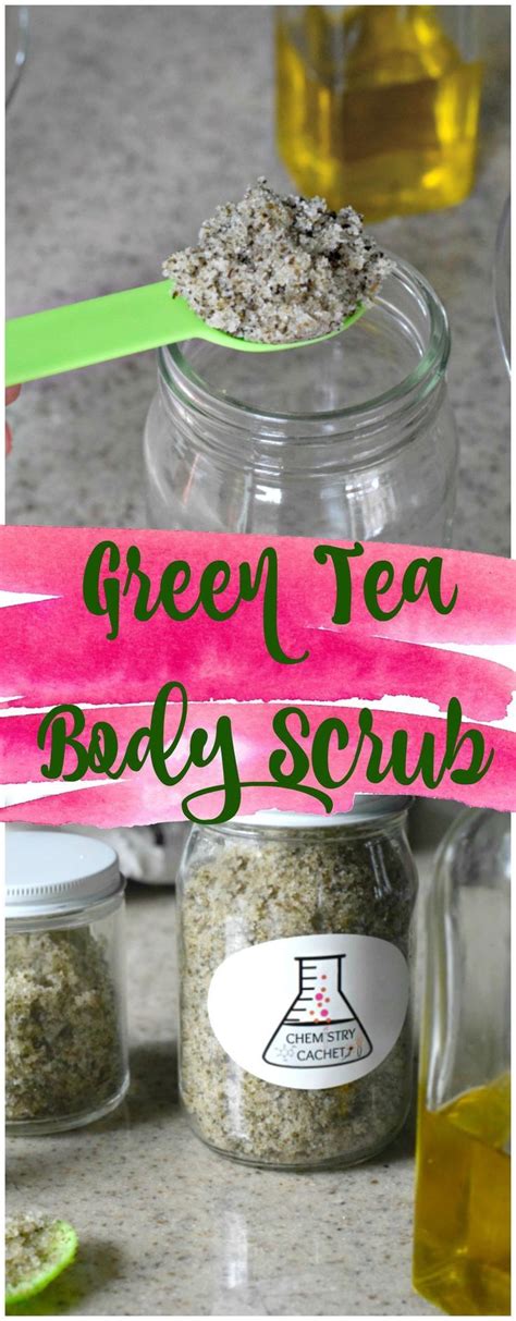 Easy Diy Green Tea Body Scrub With Rose Find The Turtorial For Green