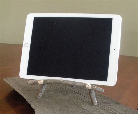 Ipad Easel Tripod Easel Made From Natural Grey Aspen Wood Sticks